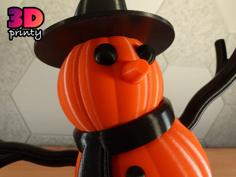 Giant Snowman – Pumpkin Edition 3D Printer Model