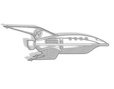 Planet Express Ship (2D) Art 3D Printer Model