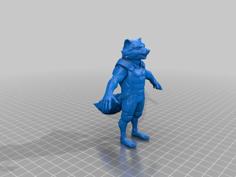 Rocket Raccoon 3D Printer Model