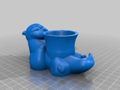 Otter Egg Cup 3D Printer Model