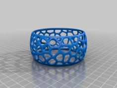 Voronoi Bracelet 3D Printer Model