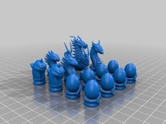 Dragon Chess Set By MartialDesign 3D Printer Model