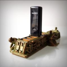 Steampunk USB Holder. 3D Printer Model