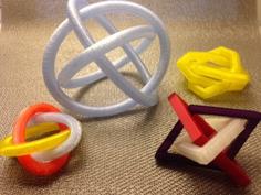 Borromean Rings Collection 3D Printer Model