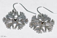 Snowflake Earrings 3D Printer Model