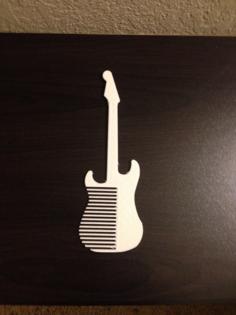 Combcaster : A Comb Based Upon The Famous Guitar. 3D Printer Model