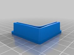 Corner Foot Cover For Certain Steel Shelving Storage Unit 3D Printer Model