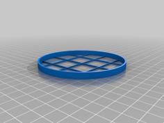 Petri Dish Counting Grid (90mm) 3D Printer Model