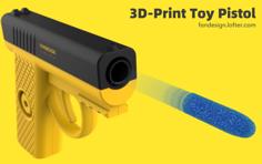 Toy Pistol 3D Printer Model