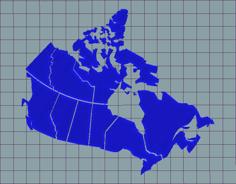 Canada Map Puzzle 3D Printer Model