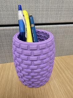 Ridged Cup – Pen Holder 3D Printer Model