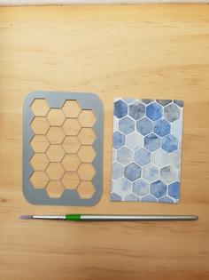 Hexagon Stencil 3D Printer Model