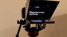 IPhone / Mobile Phone Teleprompter For DSLR Cameras 3D Printer Model