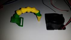 Tiger 50mm Blower(Radial) Fan Flex Hose Hotend Cooling 3D Printer Model