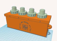 Container With 4-digit PIN (for Geocaching) 3D Printer Model