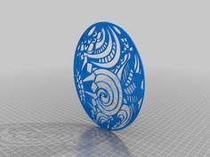 Easter Egg Wall Art 3D Printer Model