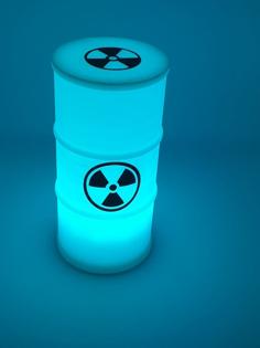 Nuclear Drum Lamp Tealight 3D Printer Model