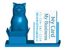 Cat In A Box Business Card Holder (Expandable) 3D Printer Model