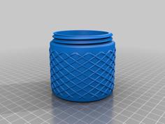 Knurled Container 3D Printer Model