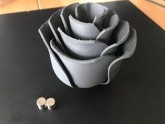 Super Rose With Magnetic Stem 3D Printer Model