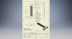 Anreißlineal / Marking Ruler 3D Printer Model