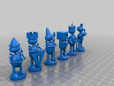 #chess Chess Set 3D Printer Model