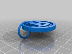 Bitcoin Keyring/ Key Chain 3D Printer Model