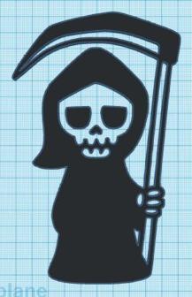 Little Reaper Wall Art 3D Printer Model