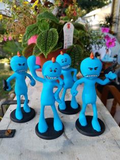 Rick And Morty Assortment Of Mr. Meeseeks 3D Printer Model