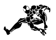 Spiderman Venom Stencil 2 3D Printer Model