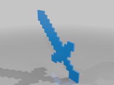 MineCraft Sword 3D Printer Model