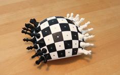 Spherical Chess Board (Metric) 3D Printer Model