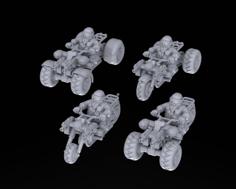 Tofty’s Space Dwarf Cruiser Bike/Trike/Quad 28mm 3D Printer Model