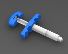 10mL B-D Syringe Handle 3D Printer Model