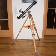 Wood Tripod Upgrade For Telescope With Eyepiece Plate 3D Printer Model