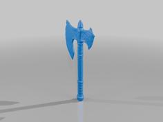 A Battle Axe 3D Printer Model