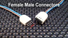 Female+Male Connector 2.54 Mm 3D Printer Model