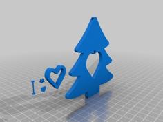 Tree Decoration With Heart 3D Printer Model