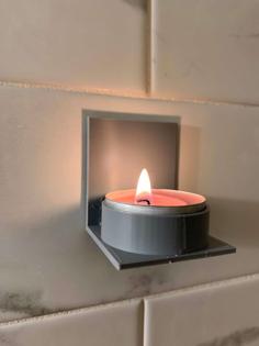 Wall Mounted Tea Candle Holder 3D Printer Model