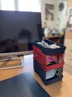 Easier To Print Stackable Baskets 3D Printer Model