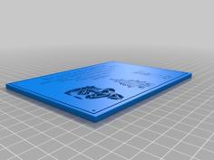 Grinch Plaque 3D Printer Model