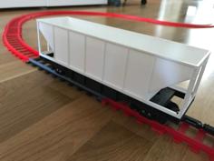 Open Top Hopper Car Addon For OS-Railway Freight Car Chassi 3D Printer Model