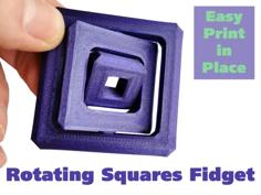 Rotating Squares Fidget Toy 3D Printer Model