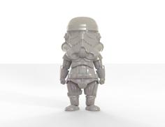 Cute Stormtrooper 3D Printer Model