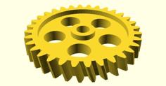 Parametrisches Stirnrad / Parametric Spur Gear 3D Printer Model