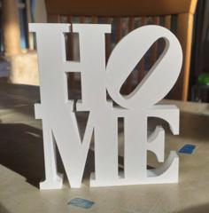 Home Letters Sculpture 3D Printer Model