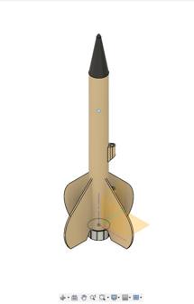 Clover Model Rocket 3D Printer Model