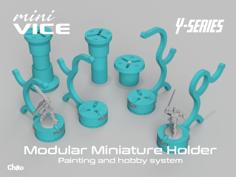 MiniVICE Y-Series – Modular Miniature Holder, Painting And Hobby System 3D Printer Model