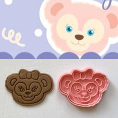 DUFFY AND FRIENDS – Shellie May BEAR COOKIE CUTTER STAMP 3D Printer Model