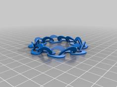 Customizable Heart Chain 3D Printer Model